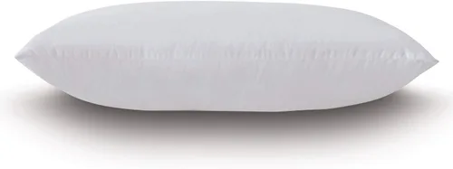 Vista 2 de Almohada rectangular de 13 x 22 pulgadas, hipoalergénica de 50/50 de plumas esponjosas, mezcla de poliéster, funda de 100% algodón batista, nunca