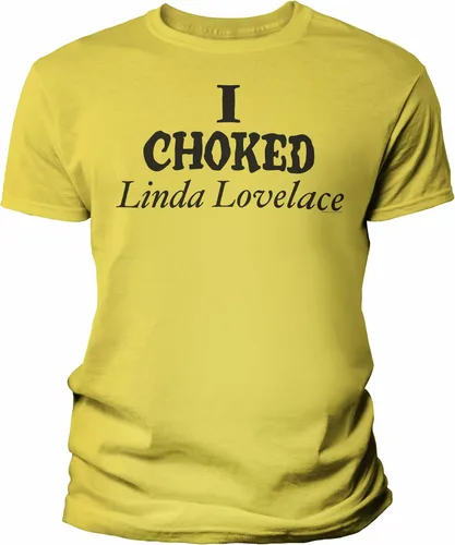 Vista 16 de Camisa vintage I Choked Linda Lovelace para hombre Negro-0001
