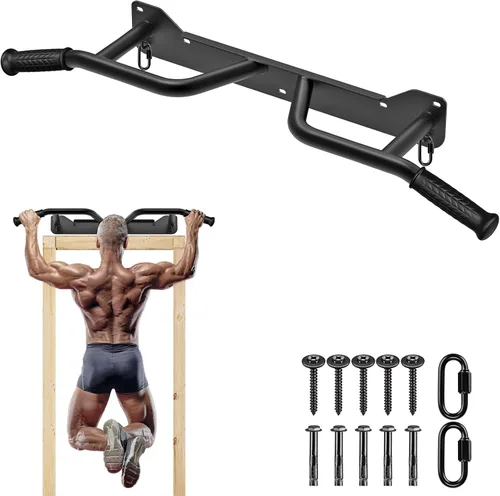Vista 10 de SELEWARE Heavy Duty Welded Pull Up Bar, Versatile Doorway Wall Mount, Joist Mounted, and Ceiling Mounted Chin Up Bars, Thick Metal Sturdy