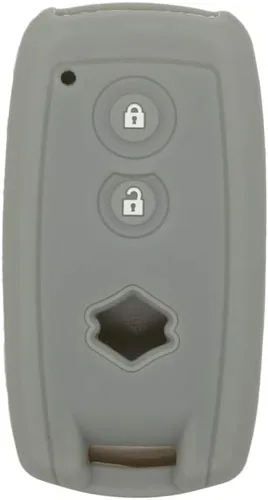 Vista 4 de SEGADEN - Funda protectora de silicona compatible con llave inteligente de 2 botones para Suzuki, para mando a distancia CV4544, color negro