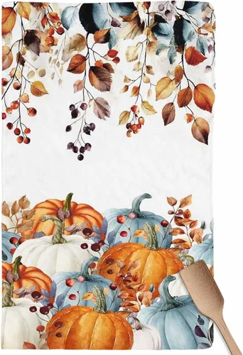 Vista 19 de Toallas de cocina rústicas de girasol, papel de periódico retro marrón rústico de microfibra absorbente para platos de cocina, toalla de baño