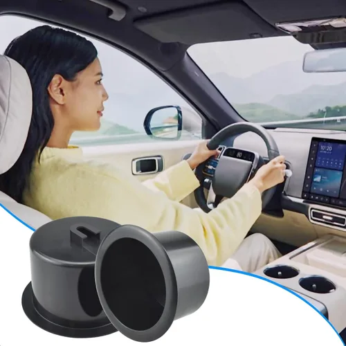Vista 6 de SDTC Tech 2 piezas de plástico negro para portavasos para sofá, mesa reclinable, barco, automóvil, reemplazo para colocar en el asiento