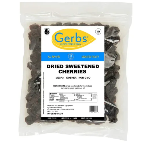 Vista 5 de Frutas secas GERBS, Top 14 libres de alergia alimentaria, sin sulfuro, sin conservantes, sin OMG, vegano Unsulfured, No Artificial Additives
