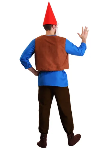 Vista 2 de Disfraz de Gnomo para Hombre Multicolor