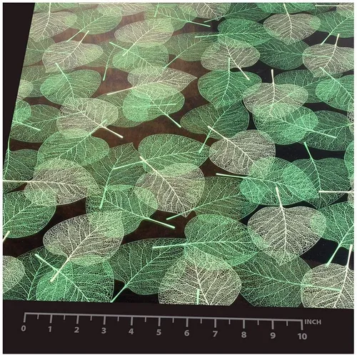 Vista 3 de BDF 4GLV - Película decorativa para ventana, hojas verdes (24 pulgadas x 7 pies)