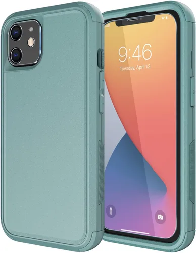 Vista 24 de Diverbox Funda para iPhone 11 [A prueba de golpes] [A prueba de caídas] [Protector de pantalla de vidrio templado], Funda de teléfono de Protección