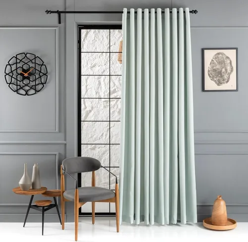 Vista 34 de Cortinas de lino sintético, 2 paneles de 50 pulgadas de ancho (tamaño personalizado, para pedidos personalizados), 17 opciones