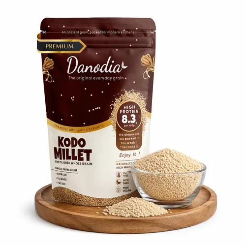 Vista 14 de Danodia Foods Mijo de grano entero (Ragi) - 2 libras (33.51 oz) Superalimento orgánico, sin cáscara, sin pulir, sin gluten, natural Alto