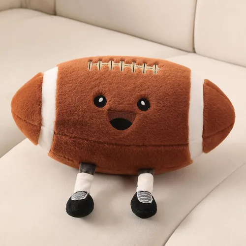 Vista 7 de Divertida almohada de felpa de baloncesto con patas – Lindo juguete de animal de peluche para niños y niñas, regalo de almohada decorativa