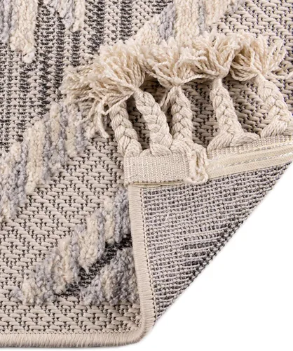 Vista 8 de Unique Loom Arlo Collection - Alfombra Kai (rectangular 2' 0" x 3' 0", beige arenoso/gris)