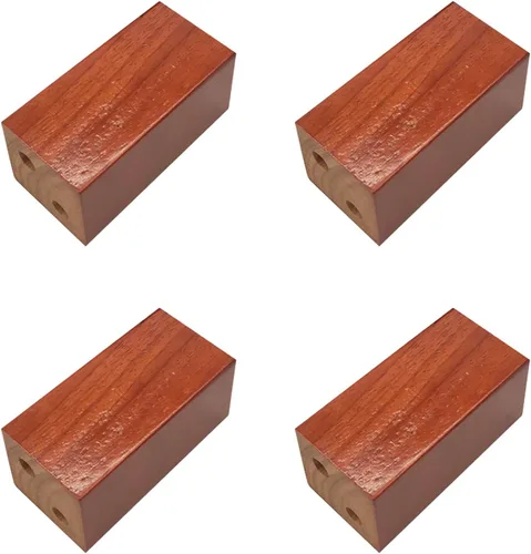 Vista 27 de Muebles de madera maciza de roble con patas elevadas, mesa de sofá y patas de silla, patas de gabinete, patas de bloque de madera, 3