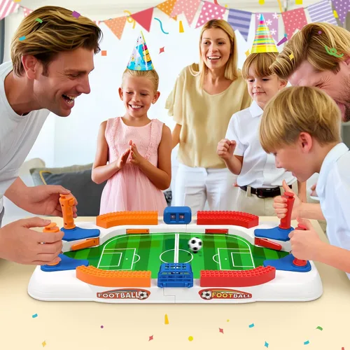 Vista 6 de Mini juego de mesa de futbolín para niños, juego de fútbol, regalos para niños, juguete de fútbol para deportes de interior, sala