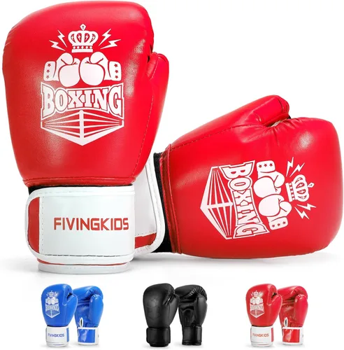 Vista 9 de Guantes de boxeo para niños y niñas, guantes de entrenamiento de boxeo juvenil para niños de 3 a 15 años, guantes de boxeo para sparring para niños