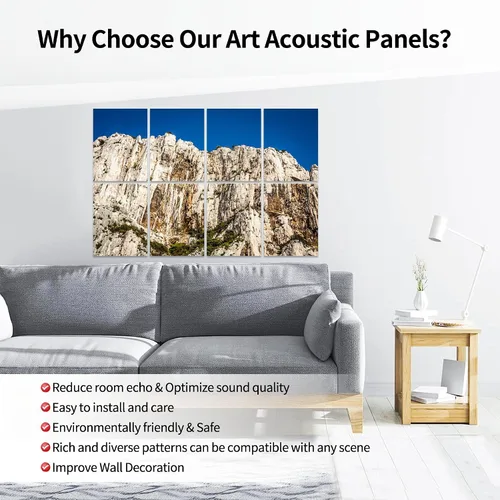 Vista 3 de Paneles acústicos artísticos, Creeks Alpes de Haute Provence Beauty Beauty Nature Bouches du Acoustical Panel de pared insonorizado con panel