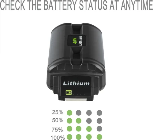 Vista 5 de Batería de repuesto de alta capacidad de 4.0Ah para batería Ryobi de 40 V - Vida útil prolongada y rendimiento confiable