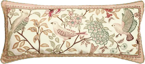 Vista 39 de patdrea Funda de almohada de terciopelo francés de diseño, 18 x 18 pulgadas Aviario