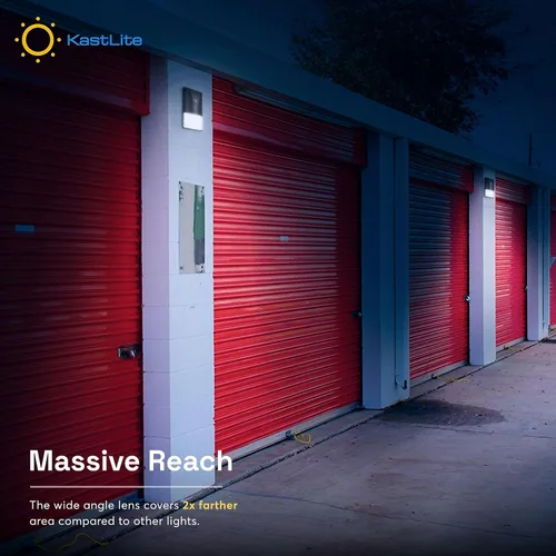 Vista 8 de KastLite Paquete de luz LED de pared con fotocélula del anochecer al amanecer 2000 lúmenes equivalente a 150 vatios lámpara de pared Iluminación