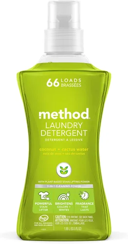 Vista 6 de Method Detergente líquido para lavandería; aroma a salvia de playa, removedor de manchas; 66 cargas por botella de 53.5 onzas; (paquete de 1)
