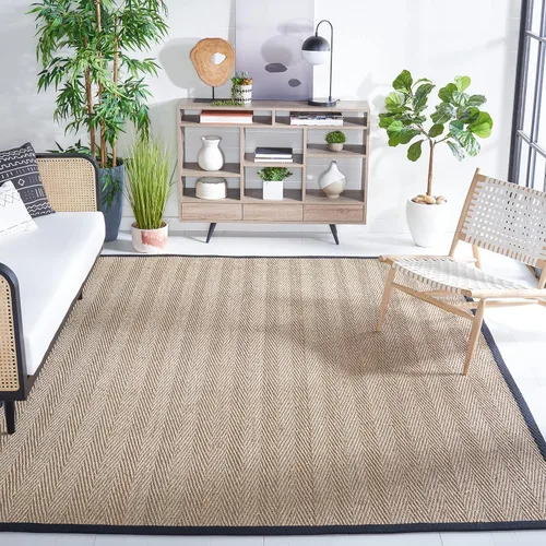 Vista 13 de Safavieh Colección de fibra natural NF115P - Alfombra (fibra natural), color gris, Fibras naturales