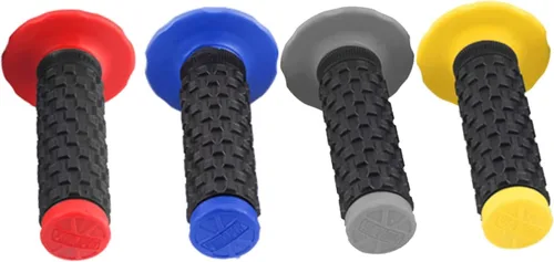 Vista 4 de Agarres para Manillar de Motocicleta 7/8" Agarres para Bicicleta de Cross con Parte Superior en Forma de Almohada Agarres Antideslizantes de Goma