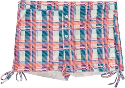 Vista 4 de Pantalones cortos de elastano para mujer, con cordón, cómodos, con estampado floral, pantalones cortos de playa, pantalones cortos de senderismo