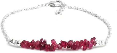 Vista 27 de Gempires Natural Chips Bar Bracelet, Energy Healing Crystals, Birthday, Gift for Her, Gemstone Jewelry 8 inch
