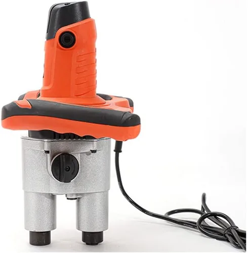 Vista 5 de ATO Mezclador de cemento eléctrico de 110 V 1800 W, paleta doble portátil, mezclador de hormigón de mortero de mano con varilla M14 para mezclar