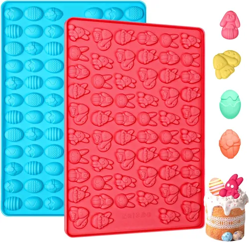 Vista 10 de Webake Molde de chocolate para dulces de abeja con 7 formas diferentes, molde de silicona de abeja de 35 cavidades para decoración de cupcakes