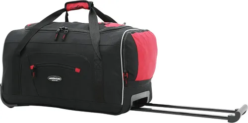 Vista 7 de Travelers Club Adventure Rolling Travel Duffel Bag Negro