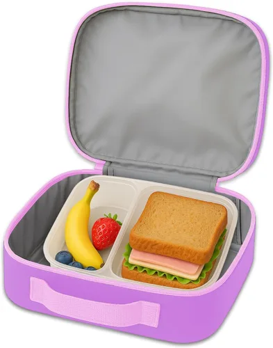 Vista 7 de Kuromi - Juego de mochila y lonchera – Paquete con mochila escolar Sanrio de 16 pulgadas, lonchera, botella de agua, tatuajes, más Kuromi mochila