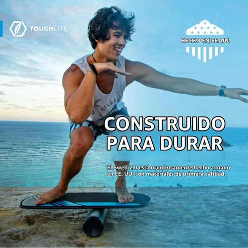 Vista 5 de Revbalance Swell 2.0 - Entrenador de tabla de equilibrio para surf y remo Medianoche - Negro