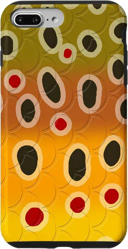 Vista 12 de Marrón trucha patrón pescado arte trucha pesca mosca pesca regalo caso para iPhone 17