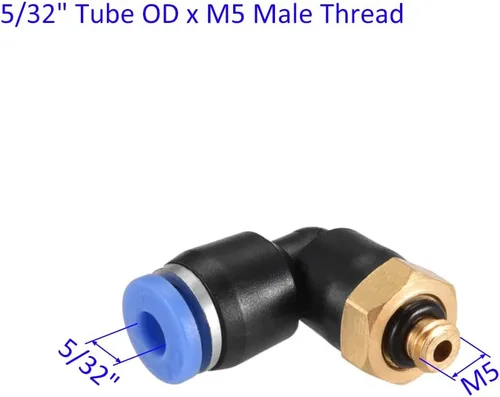 Vista 3 de M METERXITY Conexión de codo macho de tubo de empuje para conectar - Conexión rápida de aire neumático, se aplica a la conexión de tubería
