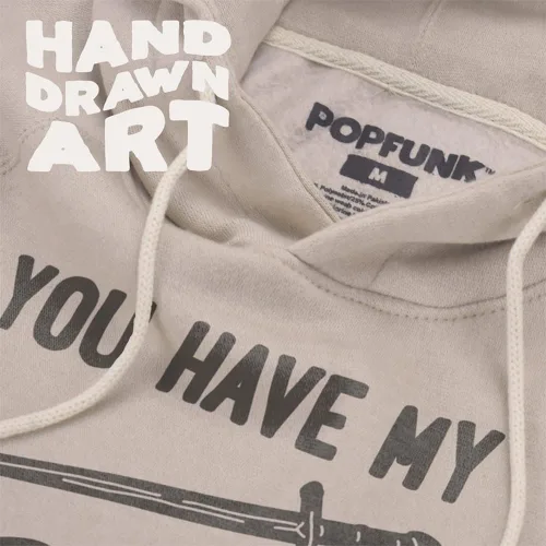 Vista 2 de Lord of The Rings The Fellowship PopFunk - Sudadera con capucha de triple mezcla ultra suave