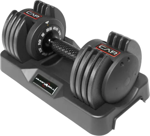 Vista 11 de CAP ADJUSTABELL - Juego de mancuernas ajustables de selección rápida de primera calidad para entrenamiento de fuerza, individuales y pares, 12.5
