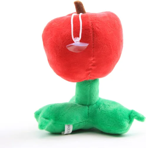 Vista 4 de Plantas de peluche de peluche, figuras de muñeca de peluche, regalo de cumpleaños para niños (cereza)