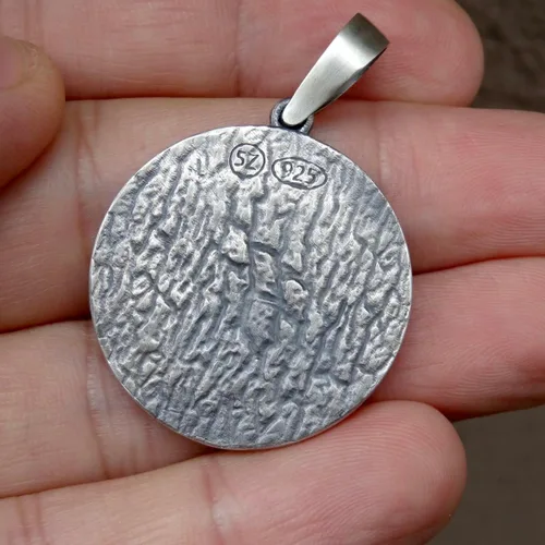Vista 5 de Jesus Christ Pendant Sterling Silver 925 Religious Handmade Jewelry