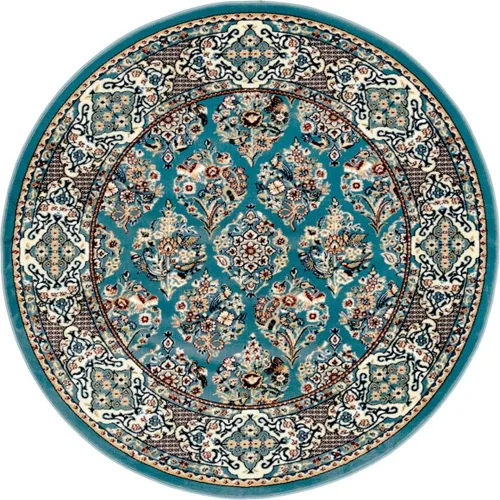 Vista 17 de Unique Loom Narenj Collection - Alfombra clásica de diseño repetido con textura tradicional, rectangular, 3 x 5 pies y 1 pulgada, azul/beige