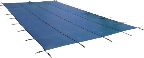 Vista 4 de Cubierta de seguridad rectangular para albercas, para proteger contra la suciedad, Azul