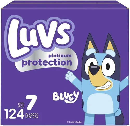 Vista 26 de Luvs Pañales - Tamaño 5, 172 unidades, Bluey Platinum Protection Baby Diaper
