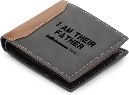 Vista 7 de Billetera personalizada para hombre, carteras con fotos personalizadas, billetera de viaje grabada para hombre, regalo del día del padre, regalo