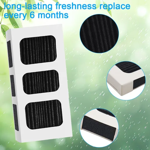 Vista 4 de Paquete de 6 filtros de aire de repuesto para refrigerador compatibles con Paultra2, compatible con Frigidaire Pure Air Ultra 2, Pure Air Ultra II