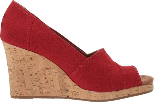 Vista 6 de TOMS - Sandalias clásicas de cuña alpargata para mujer