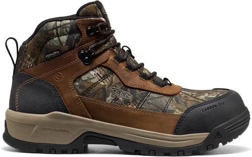 Vista 2 de KEEN Utility Botas de trabajo impermeables de 90 grados con punta compuesta para hombre Skokie Hiker Style Mid Height