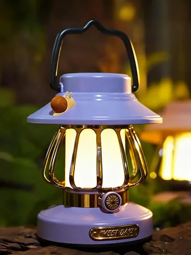 Vista 11 de Juego de luces de campamento para niños, linterna recargable y linterna frontal con sensor de movimiento con carga USB-C, luz nocturna regulable
