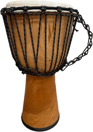 Vista 10 de Djembe Principiante Liso, 10" de alto, 5-6" cabeza