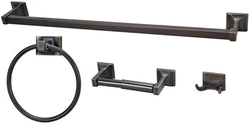 Vista 3 de Juego de accesorios de baño de 4 piezas de la colección Sunset Collection Hardware House, 689430