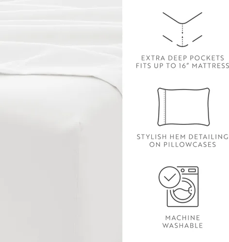 Vista 43 de ienjoy Home Linen Market - Juego de sábanas de 6 piezas, color rubor, tamaño King Blush