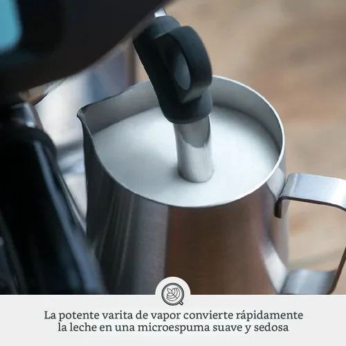 Vista 5 de [Usado] Máquina de espresso Breville Barista Pro BES878BTR, Trufa Negra Pull barista-quality espresso shots, lattes and cappuccinos at home with