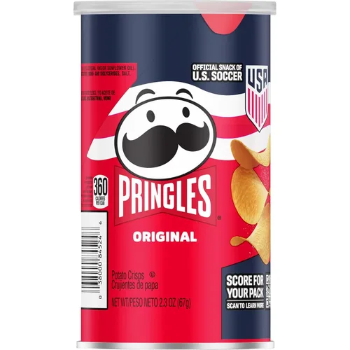 Vista 8 de Pringles - Papas fritas crujientes, bocadillos para el almuerzo, bocadillos para la oficina y los niños, listas para llevar, originales (12 latas)